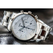  Shop Authentic Fossil Neutra Chronograph White Dial Silver Steel Strap Watch for Men - FS5433 - Luxxuri