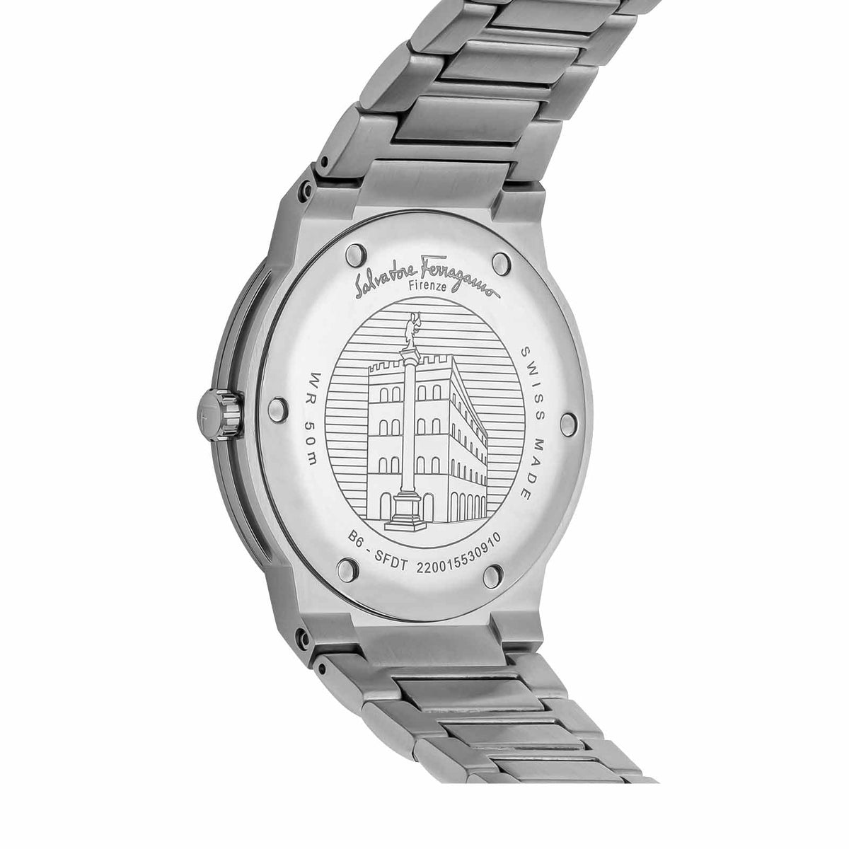  Shop Authentic Salvatore Ferragamo F-80 Classic Blue Dial Silver Steel Strap Watch for Men - SFDT01320 - Luxxuri