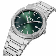 Shop Authentic Salvatore Ferragamo F-80 Classic Green Dial Silver Steel Strap Watch for Men - SFDT02123 - Luxxuri
