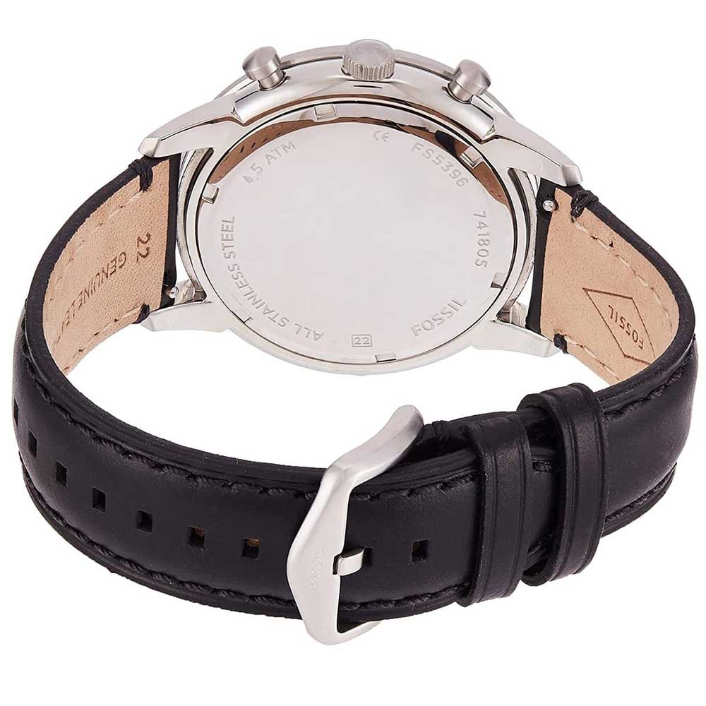  Shop Authentic Fossil Townsman Multifunction Black Dial Black Leather Strap Watch for Men - FS5396 - Luxxuri