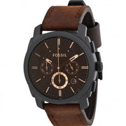  Shop Authentic Fossil Machine Flight Chronograph Brown Dial Brown Leather Strap Watch for Men - FS4656 - Luxxuri