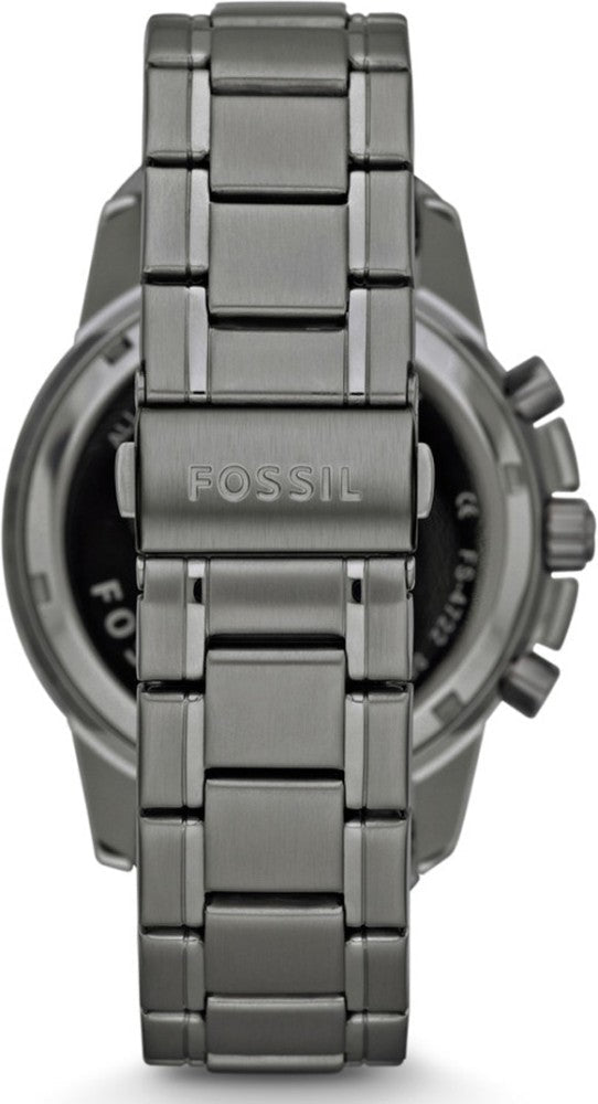  Shop Authentic Fossil Dean Chronograph Black Dial Black Steel Strap Watch for Men - FS4721 - Luxxuri