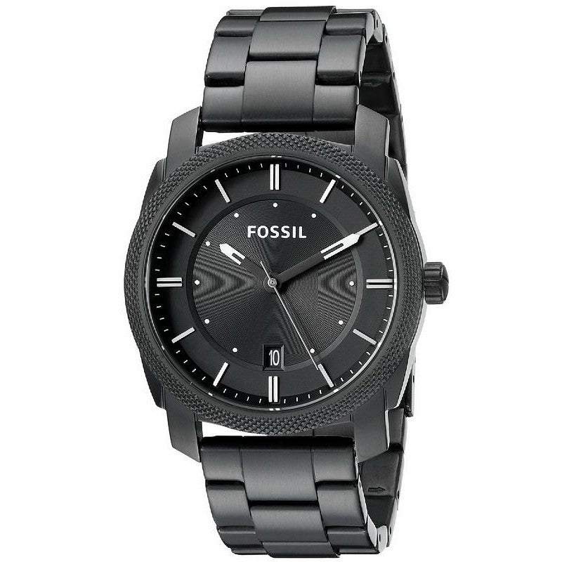  Shop Authentic Fossil Machine Chronograph Black Dial Grey Steel Strap Watch for Men - FS4774 - Luxxuri