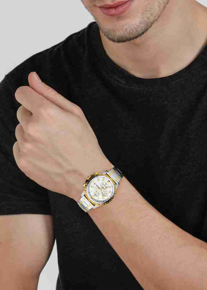  Shop Authentic Fossil Dean Chronograph White Dial Silver Steel Strap Watch for Men - FS4795 - Luxxuri
