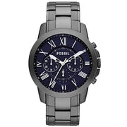  Shop Authentic Fossil Grant Chronograph Blue Dial Grey Steel Strap Watch for Men - FS4831 - Luxxuri