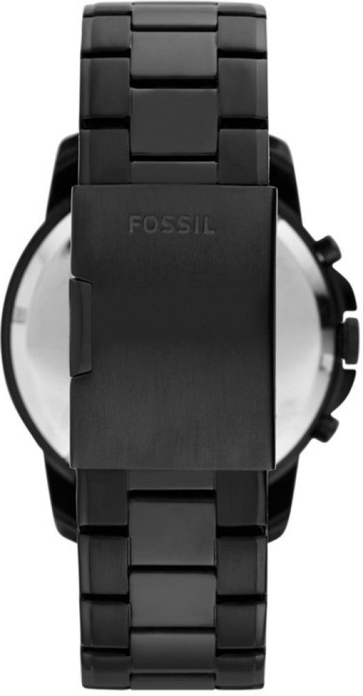  Shop Authentic Fossil Grant Chronograph Black Dial Black Steel Strap Watch for Men - FS4832 - Luxxuri