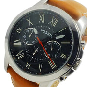  Shop Authentic Fossil Grant Chronograph Green Dial Brown Leather Strap Watch for Men - FS4918 - Luxxuri