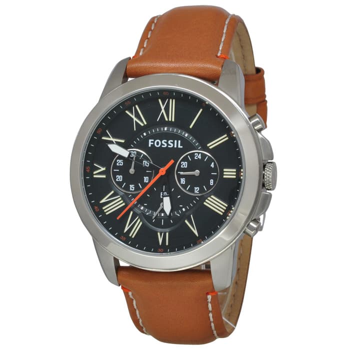  Shop Authentic Fossil Grant Chronograph Green Dial Brown Leather Strap Watch for Men - FS4918 - Luxxuri