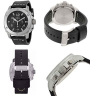  Shop Authentic Fossil Modern Machine Chronograph Black Dial Black Leather Strap Watch for Men - FS4928 - Luxxuri