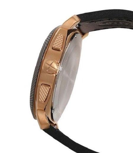  Shop Authentic Fossil Machine Chronograph Black Dial Black Leather Strap Watch for Men - FS5120 - Luxxuri
