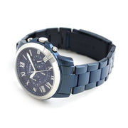  Shop Authentic Fossil Grant Chronograph Blue Dial Blue Steel Strap Watch for Men - FS5230 - Luxxuri
