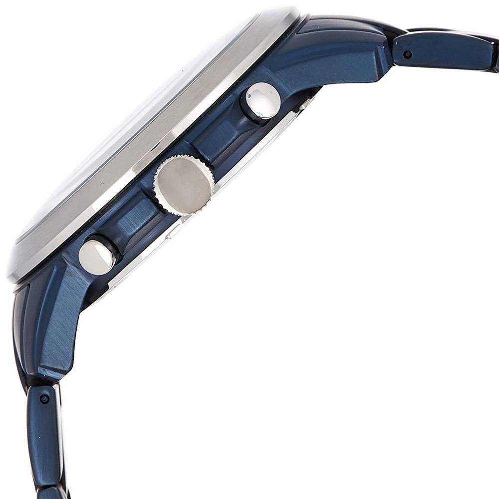 Shop Authentic Fossil Grant Chronograph Blue Dial Blue Steel Strap Watch for Men - FS5230 - Luxxuri
