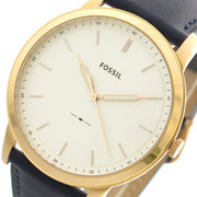  Shop Authentic Fossil The Minimalist Slim White Dial Blue Leather Strap Watch for Men - FS5371 - Luxxuri