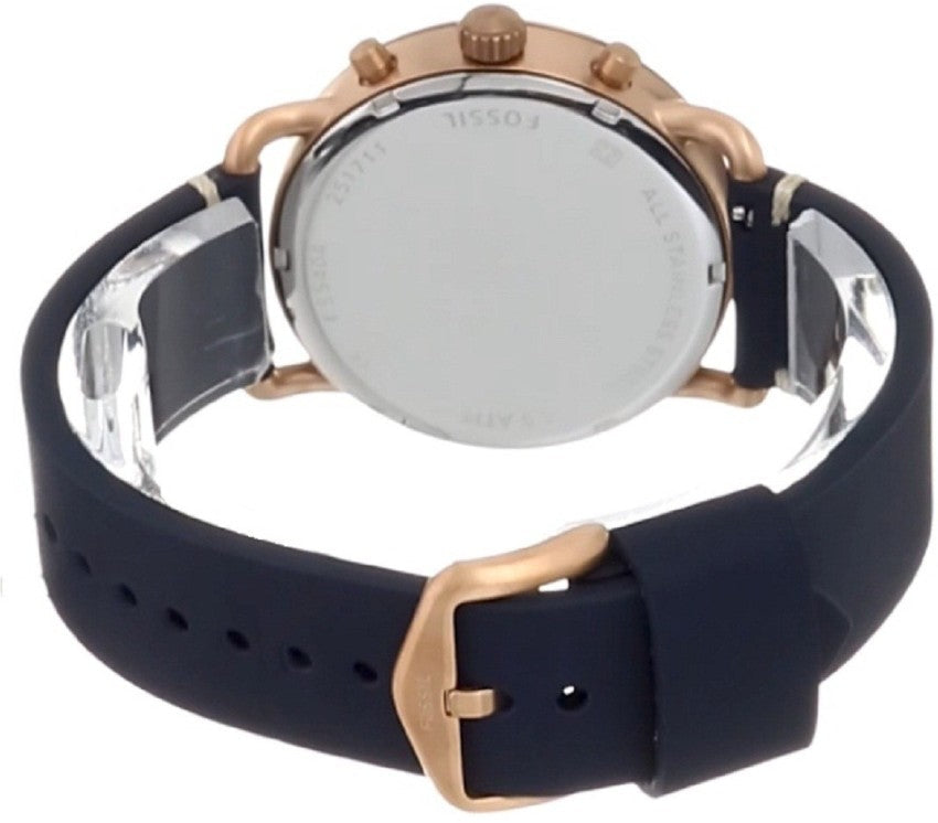  Shop Authentic Fossil The Commuter Blue Dial Blue Leather Strap Watch for Men - FS5404 - Luxxuri