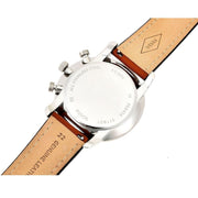  Shop Authentic Fossil Goodwin Chronograph Blue Dial Brown Leather Strap Watch for Men - FS5414 - Luxxuri