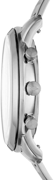  Shop Authentic Fossil Neutra Chronograph White Dial Silver Steel Strap Watch for Men - FS5433 - Luxxuri