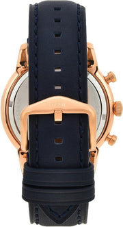 Shop Authentic Fossil Townsman Chronograph Blue Dial Blue Leather Strap Watch for Men - FS5436 - Luxxuri