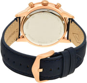  Shop Authentic Fossil Townsman Chronograph Blue Dial Blue Leather Strap Watch for Men - FS5436 - Luxxuri