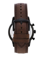  Shop Authentic Fossil Townsman Chronograph Black Dial Brown Leather Strap Watch for Men - FS5437 - Luxxuri