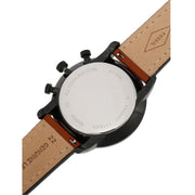 Shop Authentic Fossil Goodwin Luggage Chronograph Black Dial Brown Leather Strap Watch for Men - FS5501 - Luxxuri