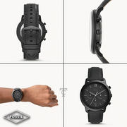  Shop Authentic Fossil Neutra Chronograph Black Dial Black Leather Strap Watch for Men - FS5503 - Luxxuri