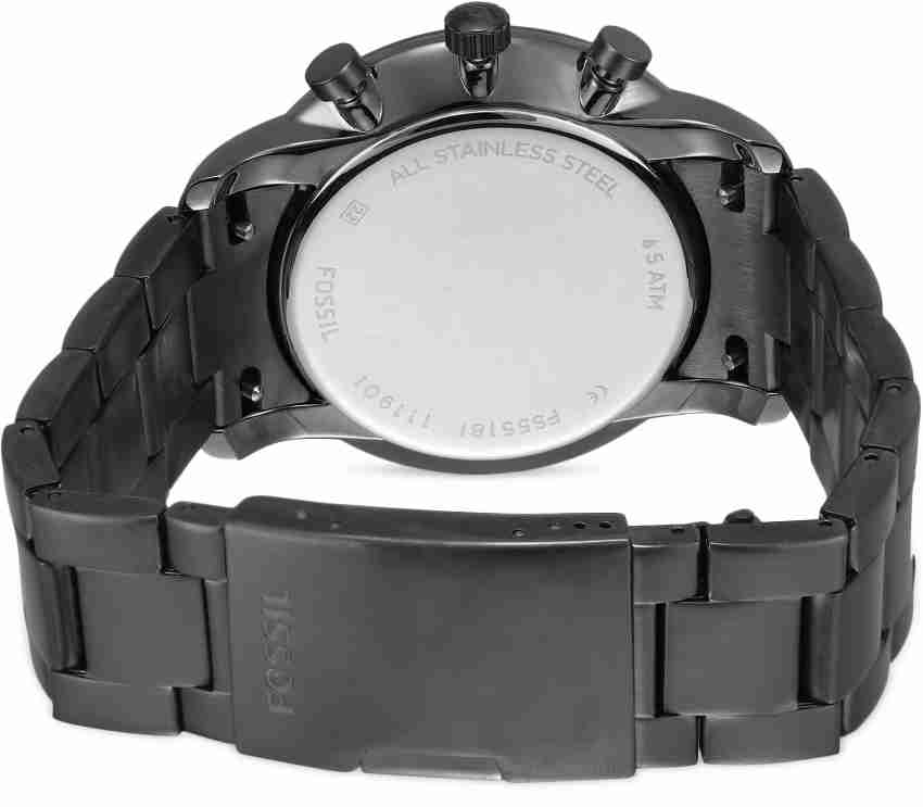  Shop Authentic Fossil Goodwin Chrono Analog Black Dial Grey Steel Strap Watch for Men - FS5518 - Luxxuri