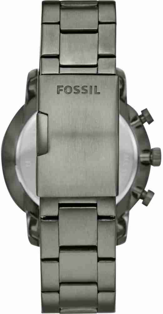  Shop Authentic Fossil Goodwin Chrono Analog Black Dial Grey Steel Strap Watch for Men - FS5518 - Luxxuri