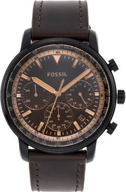  Shop Authentic Fossil Goodwin Chronograph Brown Dial Brown Leather Strap Watch for Men - FS5529 - Luxxuri