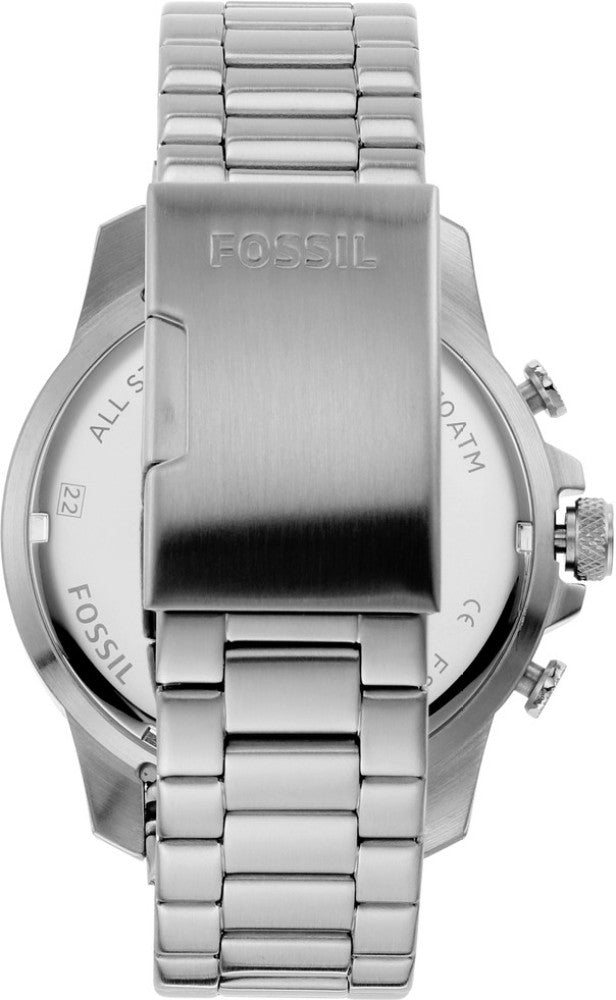  Shop Authentic Fossil Bowman Chronograph Blue Dial Silver Steel Strap Watch for Men - FS5604 - Luxxuri