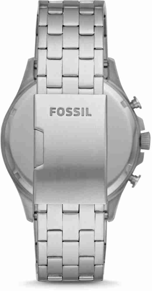  Shop Authentic Fossil Forrester Chronograph Blue Dial Silver Steel Strap Watch for Men - FS5605 - Luxxuri