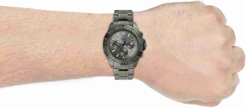  Shop Authentic Fossil Garrett Chronograph Grey Dial Grey Steel Strap Watch for Men - FS5621 - Luxxuri
