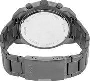  Shop Authentic Fossil Bronson Chronograph Blue Dial Grey Steel Strap Watch for Men - FS5711 - Luxxuri