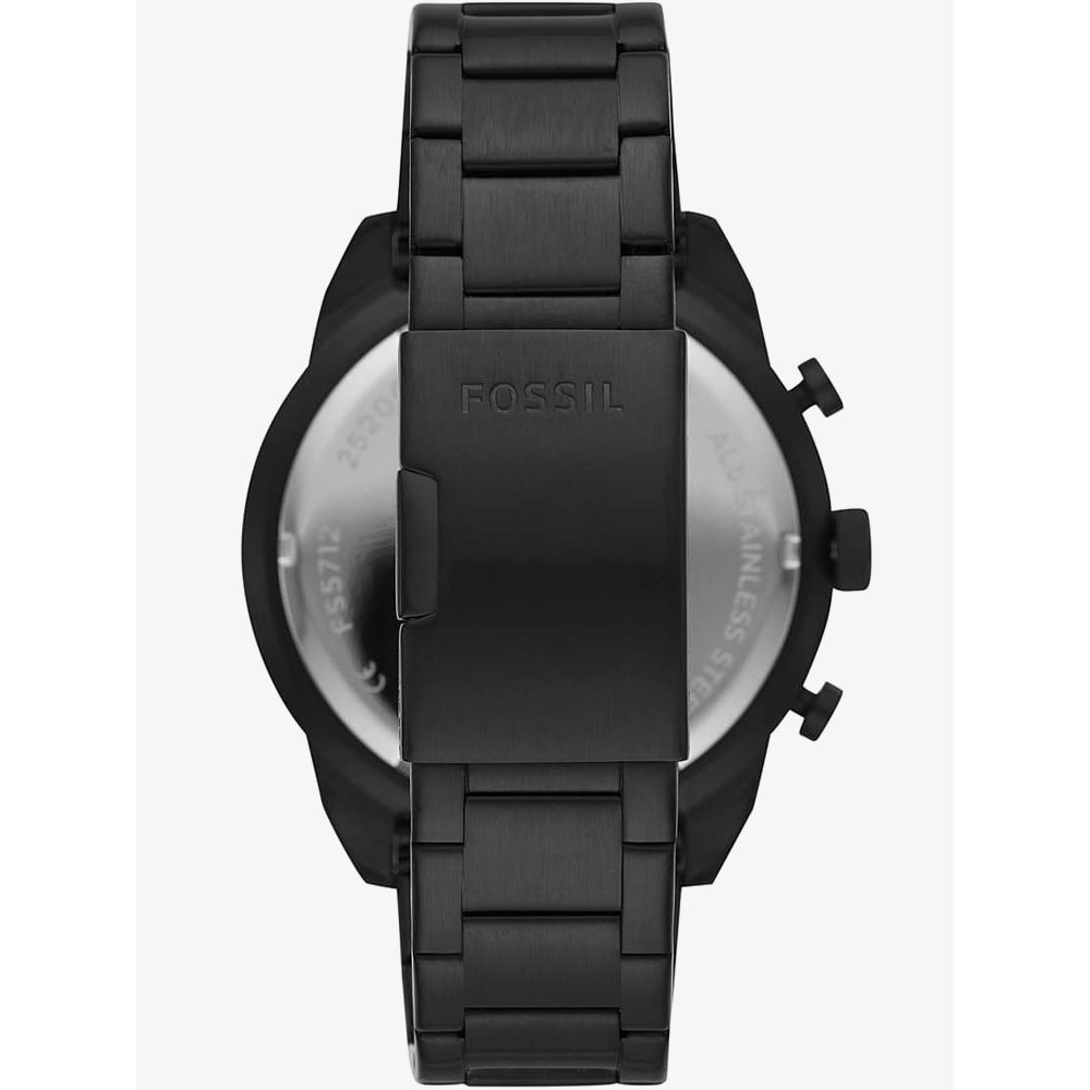  Shop Authentic Fossil Bronson Chronograph Black Dial Black Steel Strap Watch for Men - FS5712 - Luxxuri