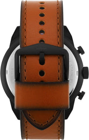  Shop Authentic Fossil Bronson Black Dial Brown Leather Strap Watch for Men - FS5714 - Luxxuri