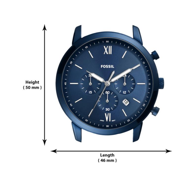  Shop Authentic Fossil Neutra Chronograph Blue Dial Blue Steel Strap Watch for Men - FS5826 - Luxxuri