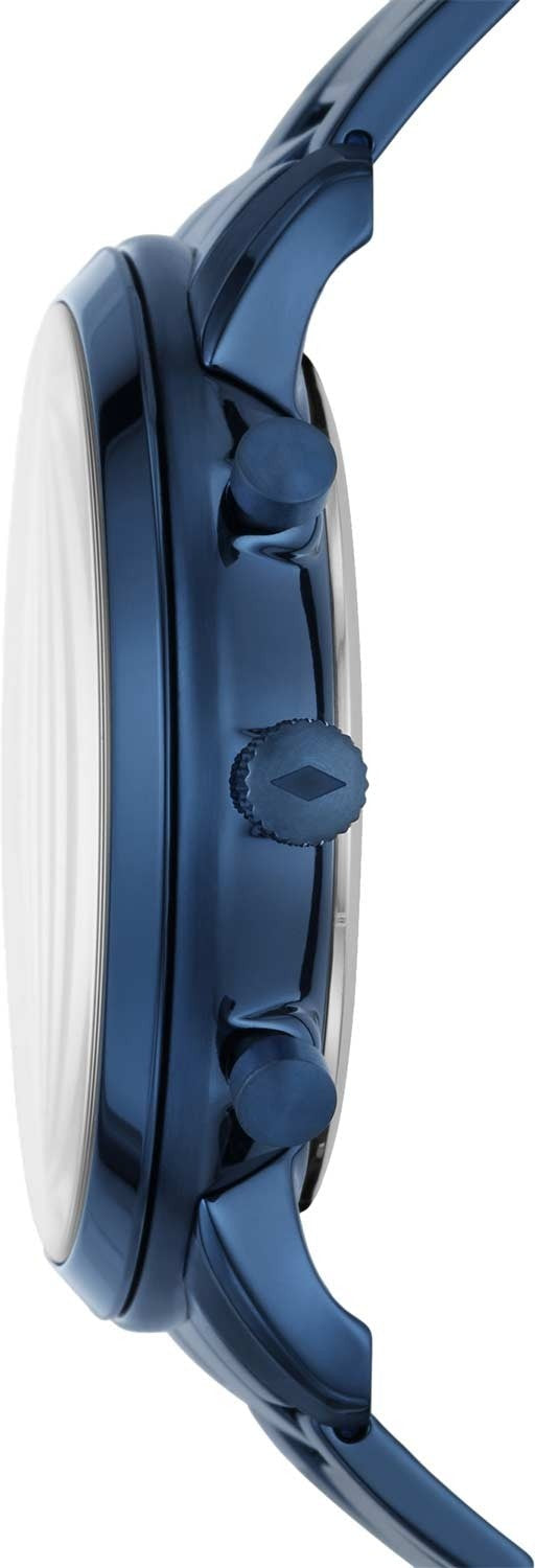  Shop Authentic Fossil Neutra Chronograph Blue Dial Blue Steel Strap Watch for Men - FS5826 - Luxxuri