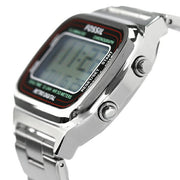  Shop Authentic Fossil Retro Digital Silver Dial Silver Steel Strap Watch for Men - FS5844 - Luxxuri
