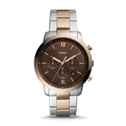  Shop Authentic Fossil Neutra Chronograph Brown Dial Two Tone Steel Strap Watch for Men - FS5869 - Luxxuri