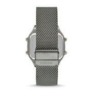  Shop Authentic Fossil Retro Digital Purple Dial Grey Mesh Strap Watch for Men - FS5888 - Luxxuri