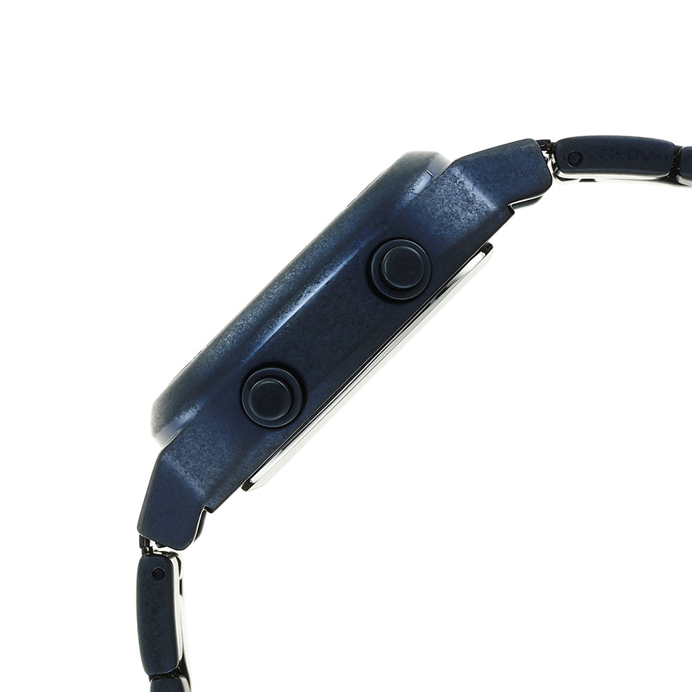  Shop Authentic Fossil Retro Analog-Digital Black Dial Blue Steel Strap Watch for Men - FS5896 - Luxxuri