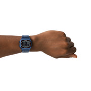  Shop Authentic Fossil Retro Analog-Digital Black Dial Blue Steel Strap Watch for Men - FS5896 - Luxxuri