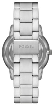  Shop Authentic Fossil Neutra Minimalist Moonphase Blue Dial Silver Steel Strap Watch for Men - FS5907 - Luxxuri