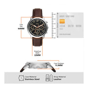  Shop Authentic Fossil Neutra Chronograph Black Dial Brown Leather Strap Watch for Men - FS6024 - Luxxuri