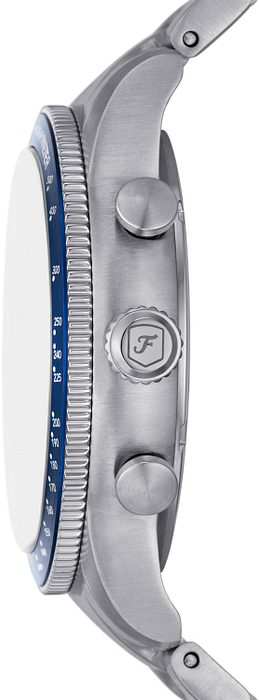  Shop Authentic Fossil Sport Tourer Chronograph Blue Dial Silver Steel Strap Watch for Men - FS6047 - Luxxuri