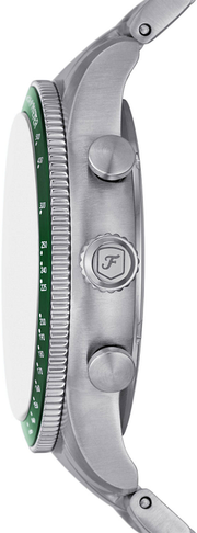  Shop Authentic Fossil Sport Tourer Chronograph Green Dial Silver Steel Strap Watch for Men - FS6048 - Luxxuri