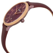  Shop Authentic Fossil Jacqueline Burgundy Dial Burgundy Leather Strap Watch for Women  - ES4099 - Luxxuri