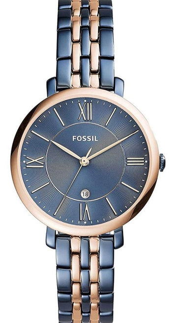  Shop Authentic Fossil Jaqueline Grey Dial Two Tone Steel Strap Watch for Women - ES4321 - Luxxuri