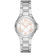  Shop Authentic Michael Kors Camille Three Hand Silver Dial Silver Steel Strap Watch For Women - MK7259 - Luxxuri
