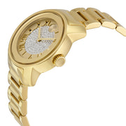  Shop Authentic Movado Bold Pave Gold Dial Gold Steel Strap Watch For Women - 3600255 - Luxxuri