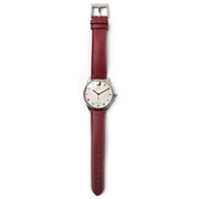  Shop Authentic Gucci G Timeless Automatic Silver Dial Red Leather Strap Watch For Men - YA126346 - Luxxuri